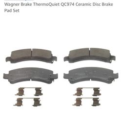 Wagner TQ Rear Brake pads Part #QC974