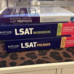 LSAT Prep Book Bundle – Official LSAC + Kaplan (2014 Editions)
