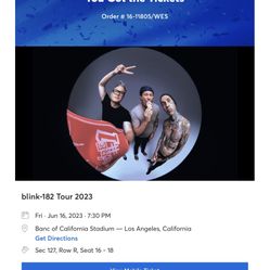 Blink 182 Tickets
