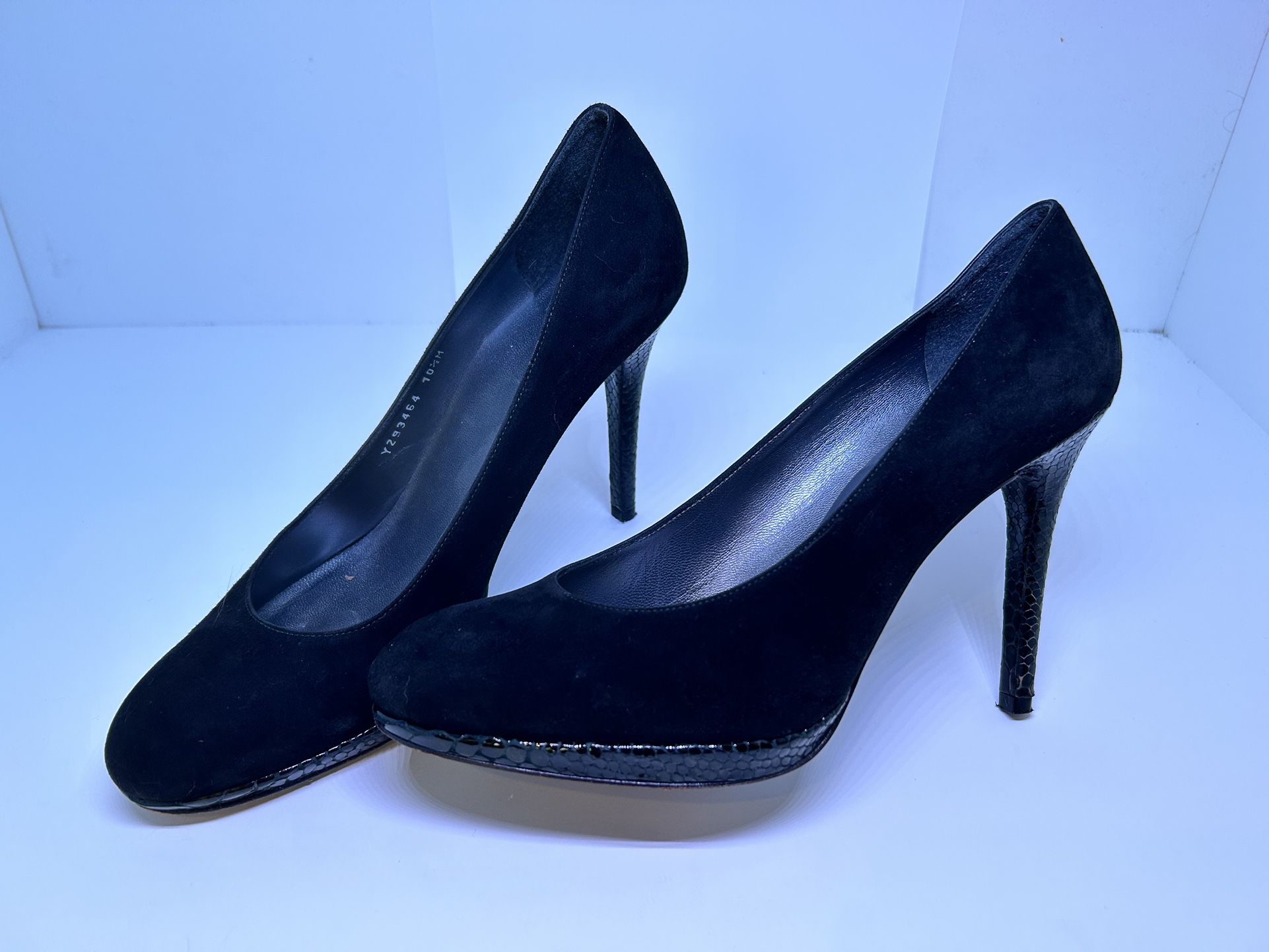 Stuart Weitzman Black Suede, Size 10.5