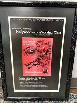 Framed Academic Lecture Poster – Hollywood & Working Class