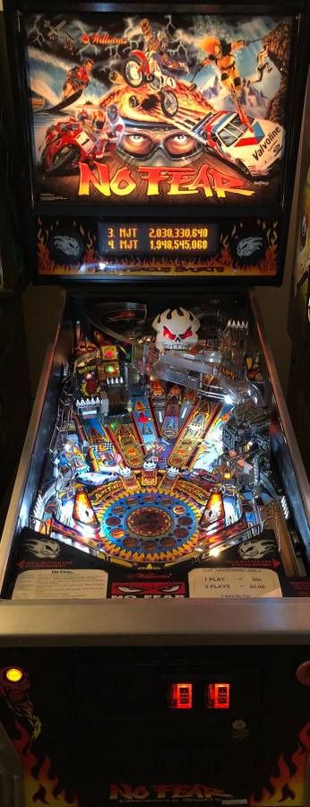 No Fear Dangerous Sports Pinball Arcade Game - Sell or Trade