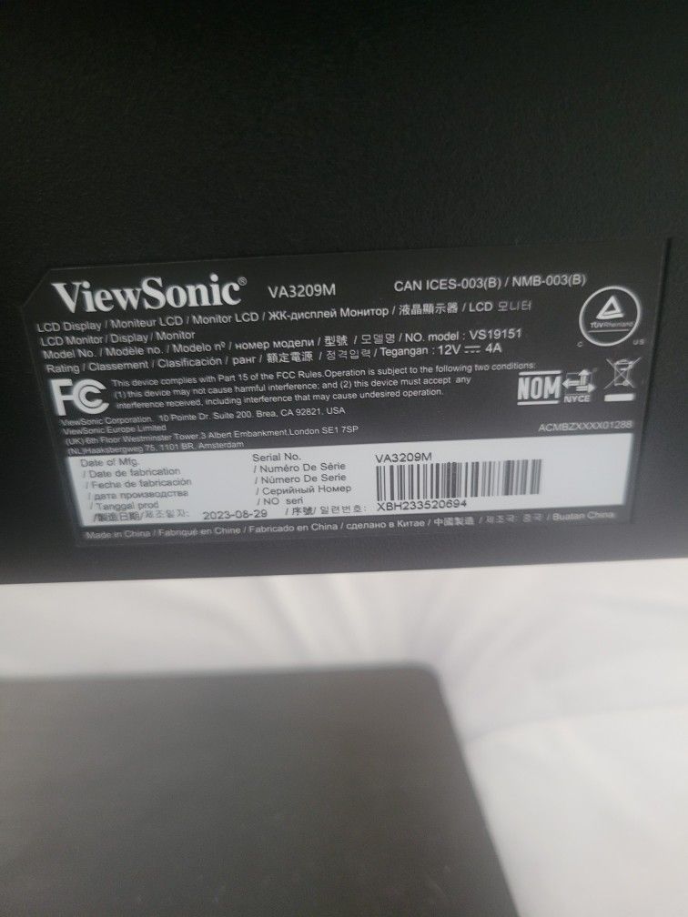 View Sonic 32 momitor