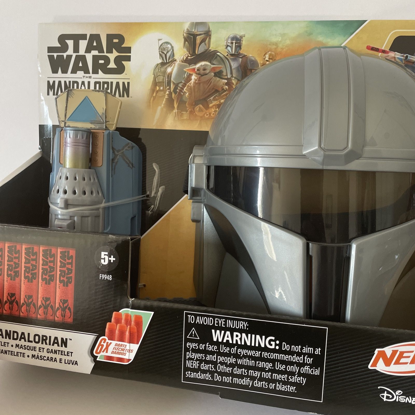 Nerf Star Wars The Mandalorian Mask & Gauntlet Combo Hasbro Disney Brand New