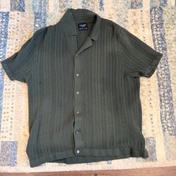Sage Green Knit Polo - Size XL