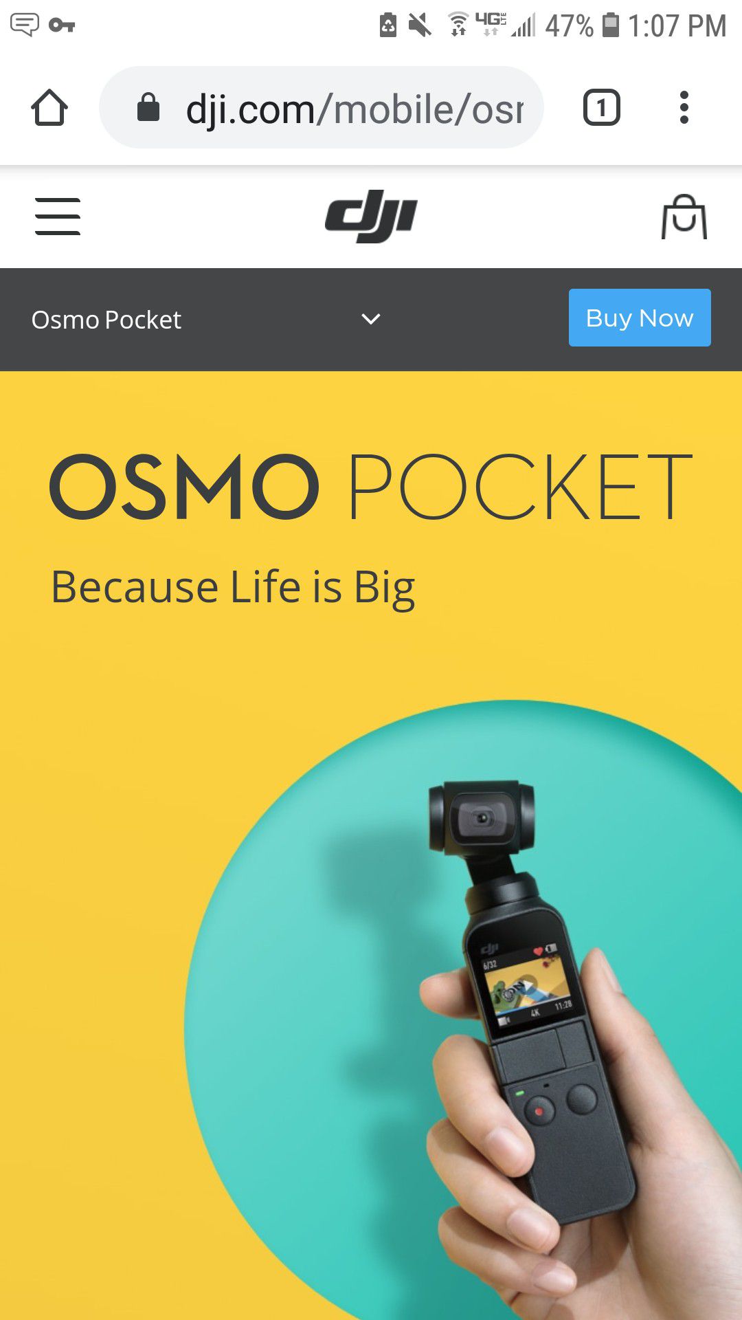 DJI Osmo Pocket handheld camera
