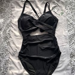Black One Piece Bathing Suit