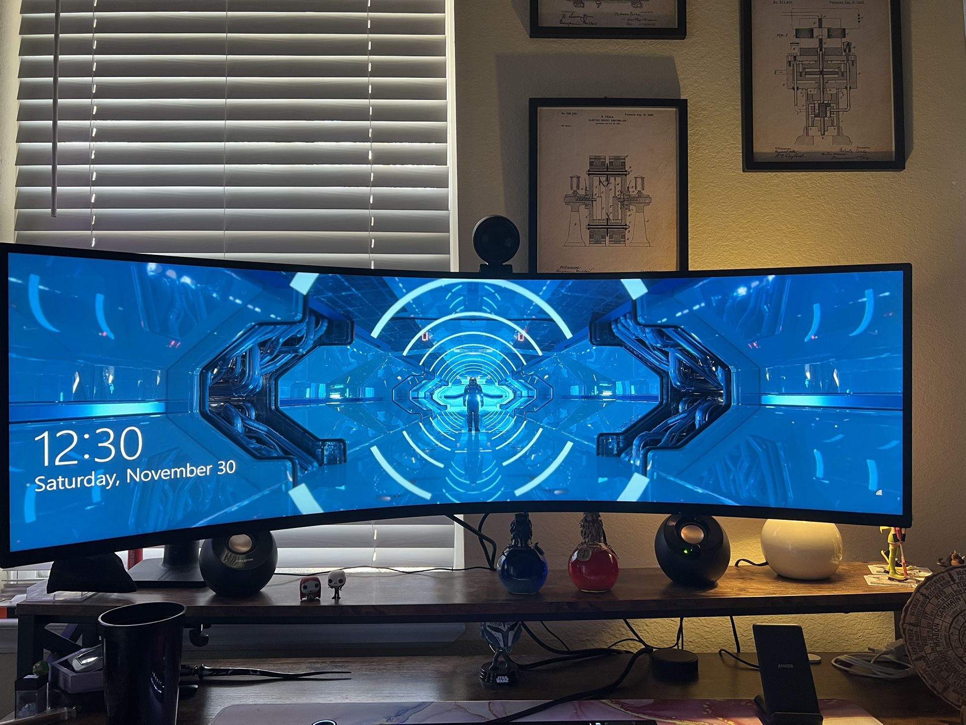 Samsung G9 49in 240hz Curved Monitor AND Mounting Arm