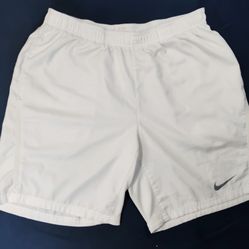 Nike Tennis Shorts Men’s L White Dri-FIT 8” Inseam