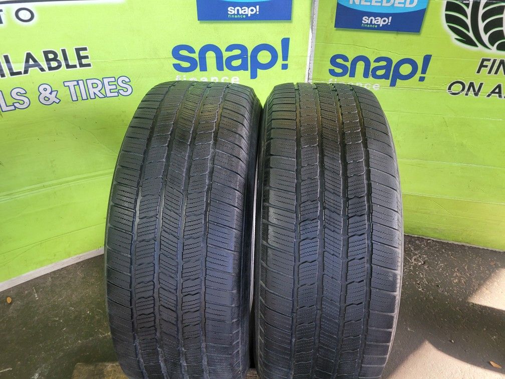 Two 275/55/20 113T Michelin Defender LTX MS (Includes Free Mount And Balance, 100 Day Warranty)