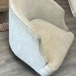 Oversized Large Beige Accent Chair