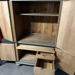 Heavy  Wood Wardrobe