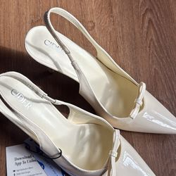 Faux Leather Heels (US8)