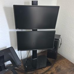 Dual Sceptre Monitors with Vertical Stand — Ready to Use