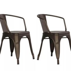 Set Of 2 Metal Chairs