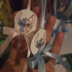 2 Dozens Stitch And Angel Gender Reveal Guest Pacifiers Favors