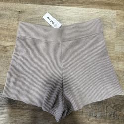 New The drop ribbed shorts medium