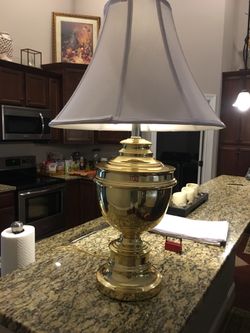 Beautiful brass plated lamp