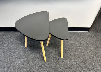 Mid-Century Modern Nesting Side Tables - Set of 2