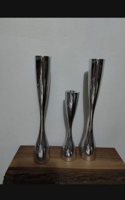 NAMBE STUDIO  METAL CANDLESTICK SET OF 3 - C10