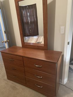 Dresser with mirror