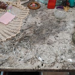 Anchor Hocking Star Of David Coasters