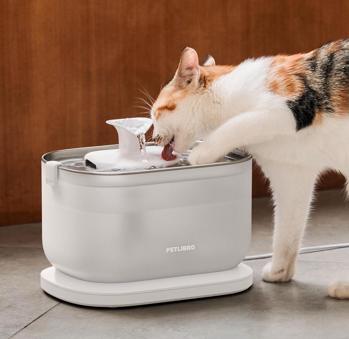 Petlibro Capsule Automatic Pet Water Fountain 2.1 L Stainless Steel