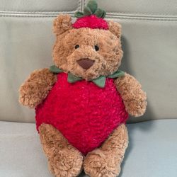 Jellycat strawberry bartholomew bear 11in