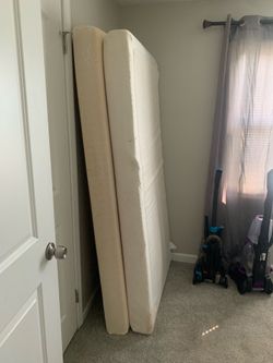Two twin mattresses