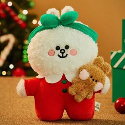 LINE FRIENDS Cony Holiday Edition Standing Plush Doll in original box