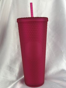 Starbucks Ruby Pink Soft Touch Studded Venti 2023