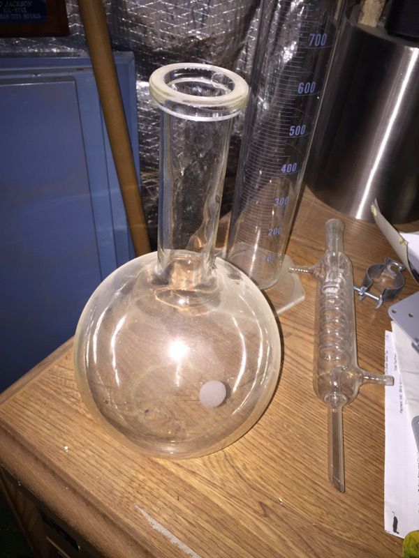 Antique Pyrex Erlenmeyer Flask, Laboratory Light, Glass Pyrex Beaker, Fire Blanket