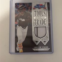 2025 Panini Crusade Tools Of The Trade Leo De Vries Patch