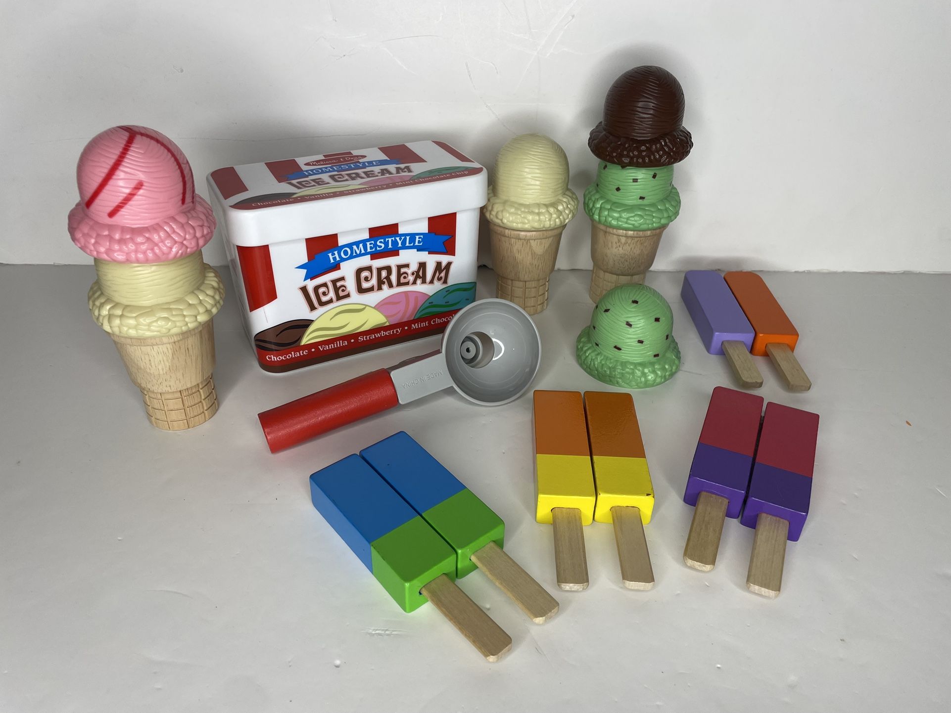 Melissa and Doug play pretend Popsicles and ice cream