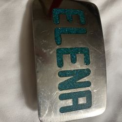 Hand Crafted Silver and Turquoise Western Belt Buckles