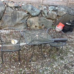 Wrought Iron Patio Set 