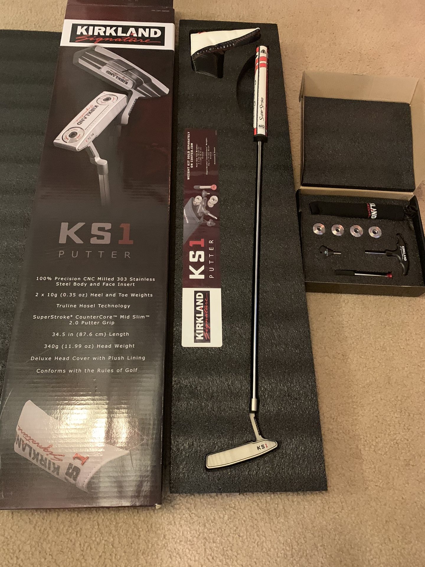Kirkland KS1 Putter with Weight kit