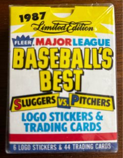 1987 Fleer Baseball’s Best Sluggers vs. Pitchers boxes set