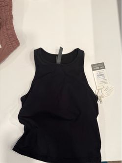 Vuori Women’s Ribbed Tank Top – Black – Size XXS – New with Tags