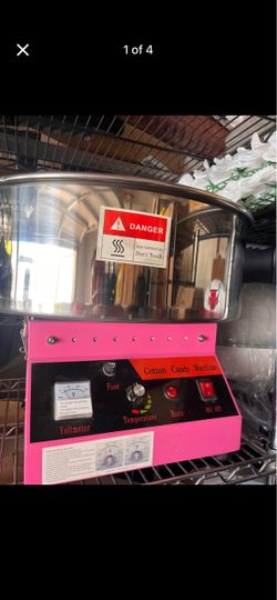 Display4top Commercial Cotton Candy Machine, Electric Cotton Candy Makers, 1080W Candy Floss Maker with Sugar Scoop and Lights Music, Perfect for Fami