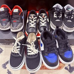 (5) Pair Of Size 8C Toddler Shoes (Jordan, Nike, Vans) - Must See
