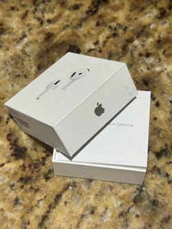 red Apple AirPods 4 with Noise reduction