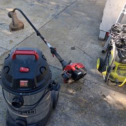 Craftsman vacuum, whead wacker,ryobi pressure washer 3 items work great