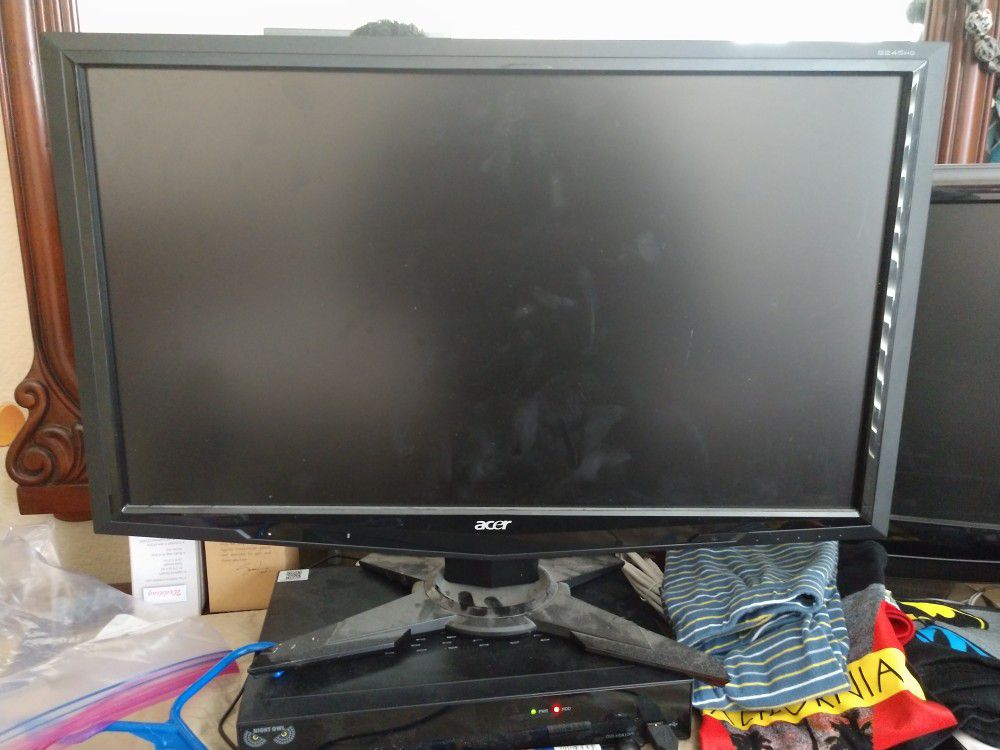 Two dual monitor with stand