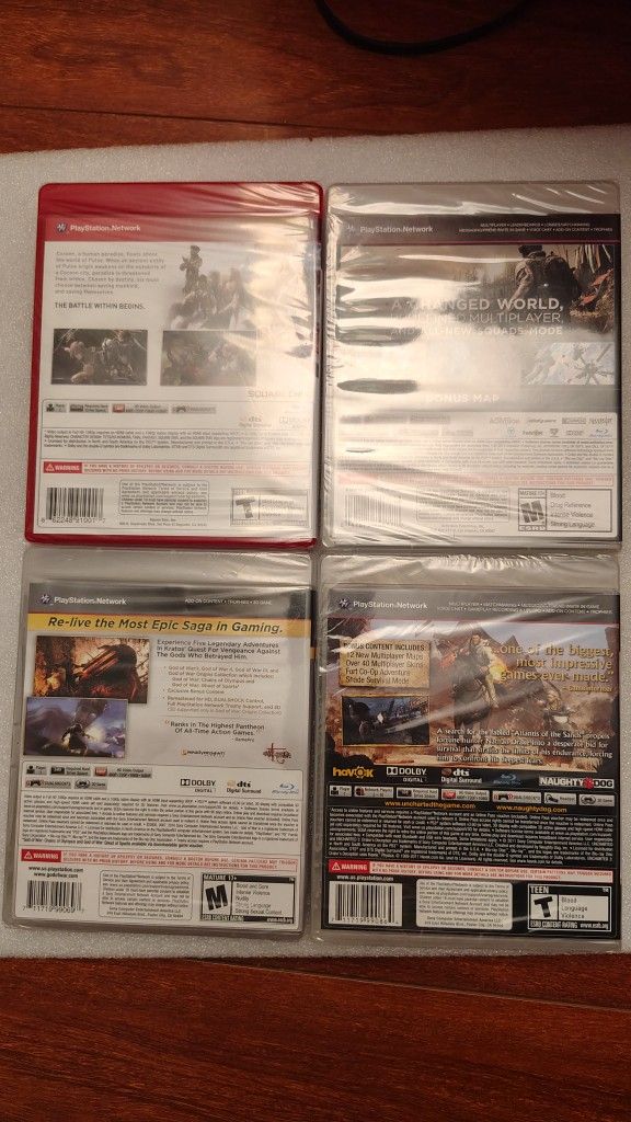 Factory Sealed Ps 3 Games Four Games For One Price