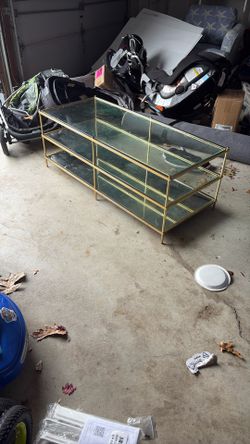 West Elm Glass Table