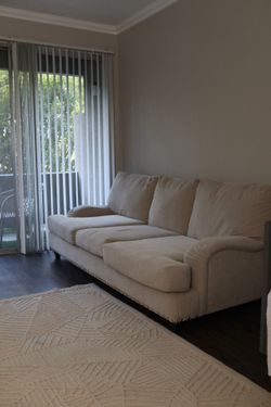 Beige 3-Seat Sofa -$120 OBO