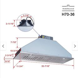 home beyond  insert/built-in range hood with 