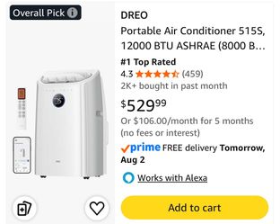Dreo Ac unit Ac515s 12k btu