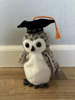 Ty Beanie Babies Wiser The Owl (Class Of ‘99)